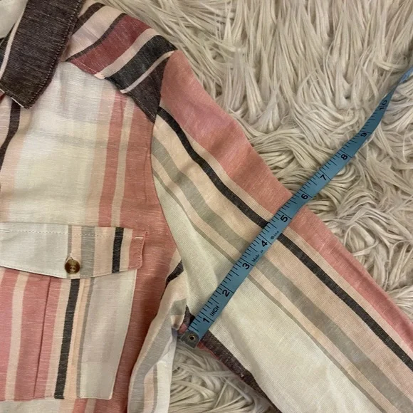 NWT | Thread & Supply | Striped blouse | Pink & gray - Picture 8 of 13